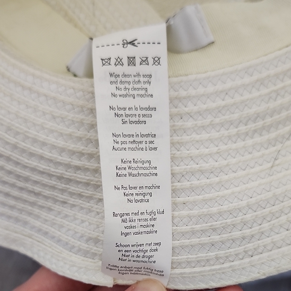 JustFab White Floppy Sun Hat with Wide Brim - Picture 3 of 8